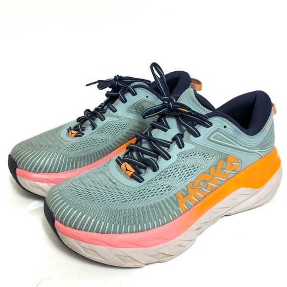 Hoka One One Shoes Hoka One One Bondi 7 Womens Wide D Blue Haze